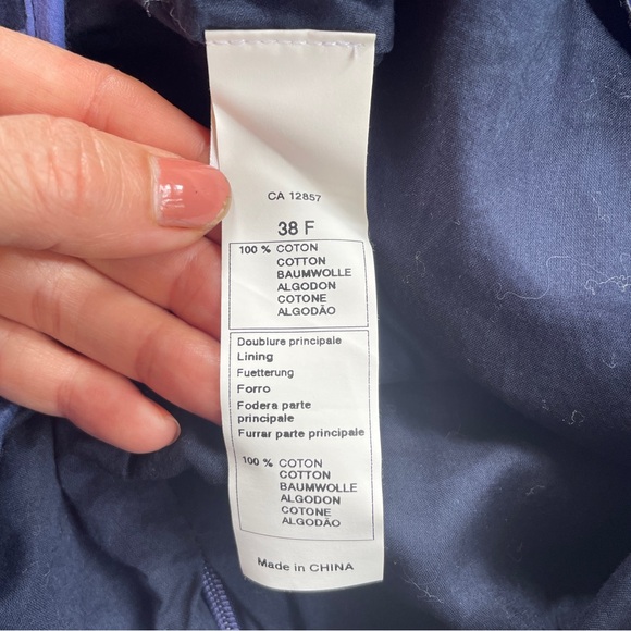 Rare 90s-00s New Man Blue Floral Cotton Mini Skirt - Sz 38F - Picture 10 of 13